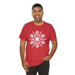 Let It Snow Galaxy Snowflake T-Shirt — Christmas Winter Starburst Tee