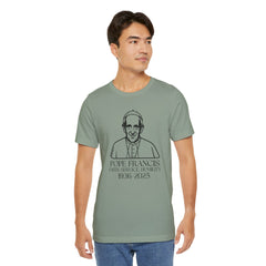 Pope Francis Tribute Tee - Faith, Service, Humility, 1936-2025