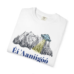 Navajo The Truth Is Out There UFO - Graphic Unisex Garment Dyed Short Sleeve Tee