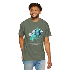 Elephant Portrait of Wrinkles - Unisex Garment-Dyed T-shirt