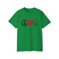 Peace Love Mahjong Unisex Ultra Cotton Tee / See our matching Coffee Mugs and Weekender Tote Bag