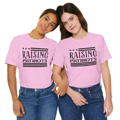 Raising Patriots Tee – Americana Stars & Stripes Family Pride T-Shirt