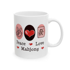 Mahjong Graphic mug, funny mahjong gift, ceramic mug, 11oz mug,15oz mug, gift for player, mahjong lover gift, Mahjong enthusiast present