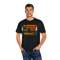 USS Wisconsin SSBN-827 Unisex T-Shirt - Military Vintage Style Tee