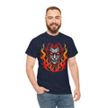 Flaming Fire Vampire - Graphic Unisex Heavy Cotton Tee