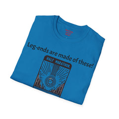 Leg Amputee Humor - Unisex Softstyle T-Shirt / Running a Marathon / One Leg Humor / Awards Medal / Funny Story / One Leg Warrior