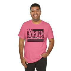 Raising Patriots Tee – Americana Stars & Stripes Family Pride T-Shirt