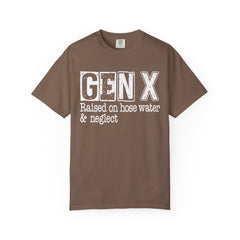 Raised on Hose Water and Neglect — Retro Graphic T-Shirt (Vintage Gift for Gen X)