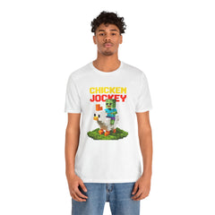 Video Game Chicken Jockey Tee - Unisex Short Sleeve T-Shirt