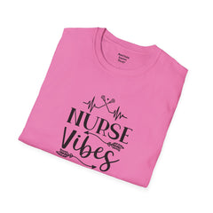 Nurse Vibes - Unisex Softstyle T-Shirt | Nurse Awareness, Medical Wear, Gift For Her, Scrubs Lover, Hospital Staff Gift, Registered Nurse,RN