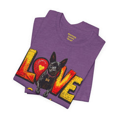 Personalized Love Your Dog T-Shirt — Designed with your dogs name and picture Graphic Tee