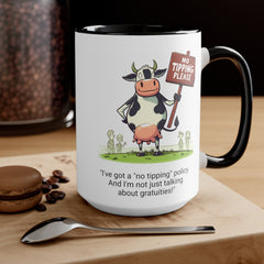 COW TIPPING Awareness - Accent Mugs | Cow Tipping Is Real, Bovine Humor. Gift For Him, Gift For Her, Farm Humor, Cow Fan Gift, Farm Animal