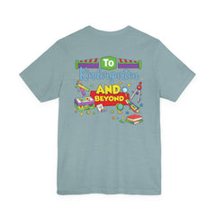 Personalized Name Kindergarten Teacher T-Shirt —  Kindergarten and Beyond Graphic Tee