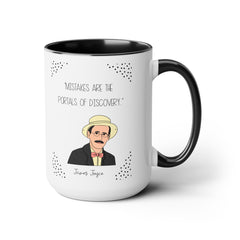 James Joyce Quote Mug,Famous Author Mug,inspirational mug,gift for him,gift for her,history buff gift,teacher gift idea,famous quote mug