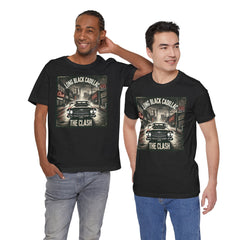 Long Black Cadillac Classic Car-Themed Music - Unisex Tee
