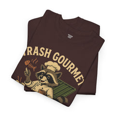 Trash Gourmet Unisex Heavy Cotton Tee, Funny Graphic T-Shirt, Quirky Casual Wear, Unique Gift for Food Lovers, Eco-Friendly Apparel