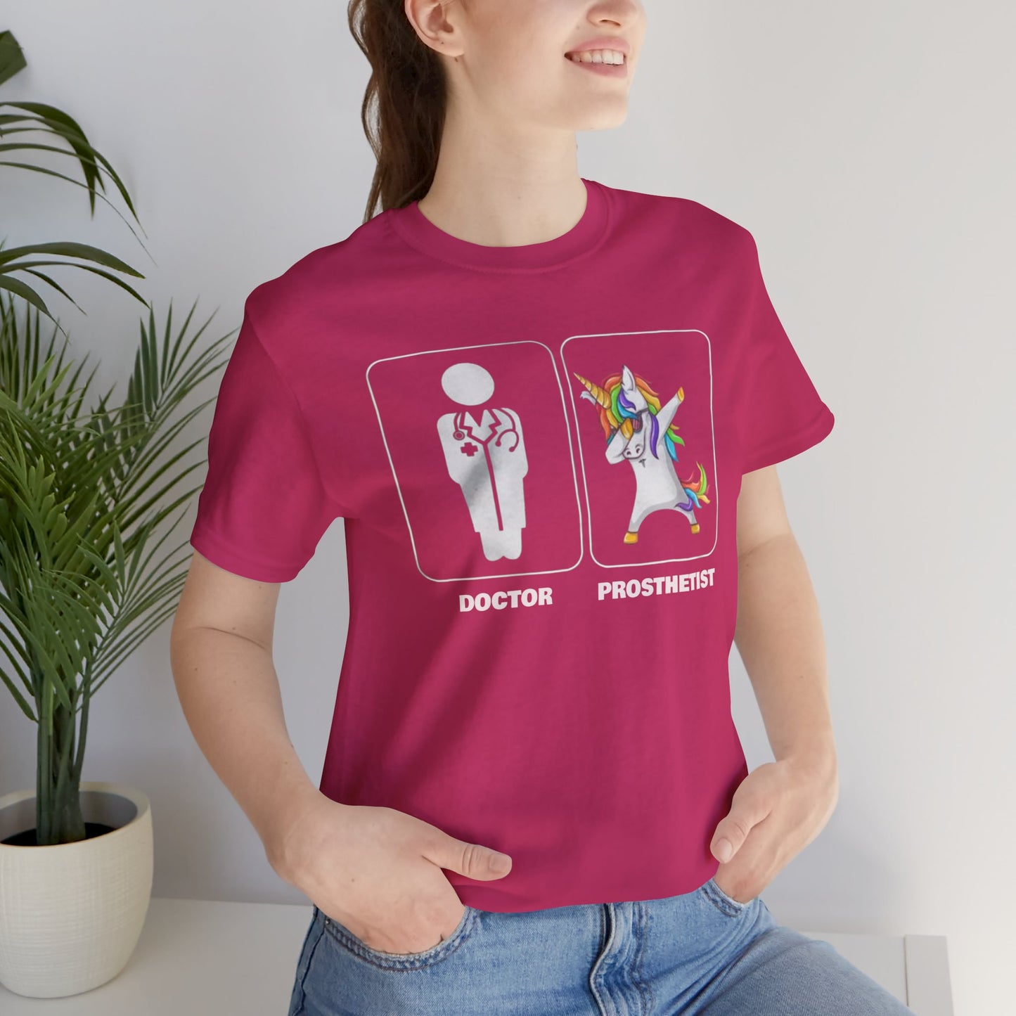 Funny Doctor vs  Prosthetist Unicorn - Graphic Unisex T Shirt