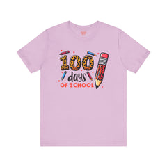 100 DAYS OF SCHOOL - Unisex Jersey Short Sleeve Tee | Elementary School Holiday, Gift For Her, Gift For Him, Teacher Shirt, Classroom Shirt