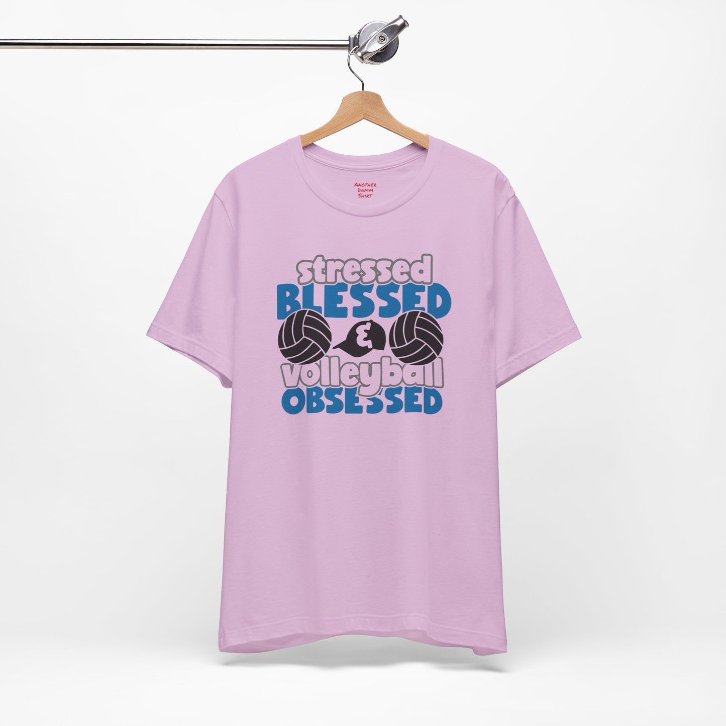 Stressed Blessed Volleyball Obsessed Shirt,Unisex Tee,graphic t shirt,gift for her,gift for him,volleyball team,playergift,fangift,Coachgift