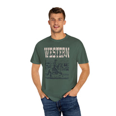 Vintage Style Cowboy Graphic Shirt - Stylish T Shirt