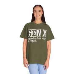 GEN X FUNNY graphic, Raised on Hose Water and Neglect, Retro Comfort Colors 1717, unisex garment-dyed t-shirt, gift for him, gift for her, Birthday gift tee, Vintage Style graphic tee, Fathers Day Shirt