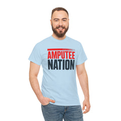 Amputee Nation Unisex Heavy Cotton Tee, Support Shirt, Gift for Amputees, Awareness Apparel, Casual Comfort Wear