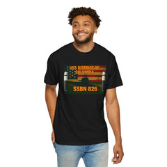 USS District of Columbia SSBN-826 Unisex Garment-Dyed T-Shirt - Military Tribute Apparel