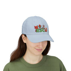 Russell Sage College Mascot Classic Cap - Claim your Memories as a Red Devil, Blue Angel, Purple Cow or Golden Horseshoe