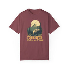 Yosemite National Park Graphic, Comfort Colors Soft Relaxed Fit Unisex Garment-Dyed T-shirt