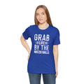 Grab Life By The Matzo Balls - Unisex Jersey Short Sleeve Tee