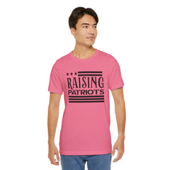 Raising Patriots Tee – Americana Stars & Stripes Family Pride T-Shirt