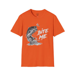 Bite Me Unisex Softstyle T-Shirt  A unique gift idea for people who love to fish