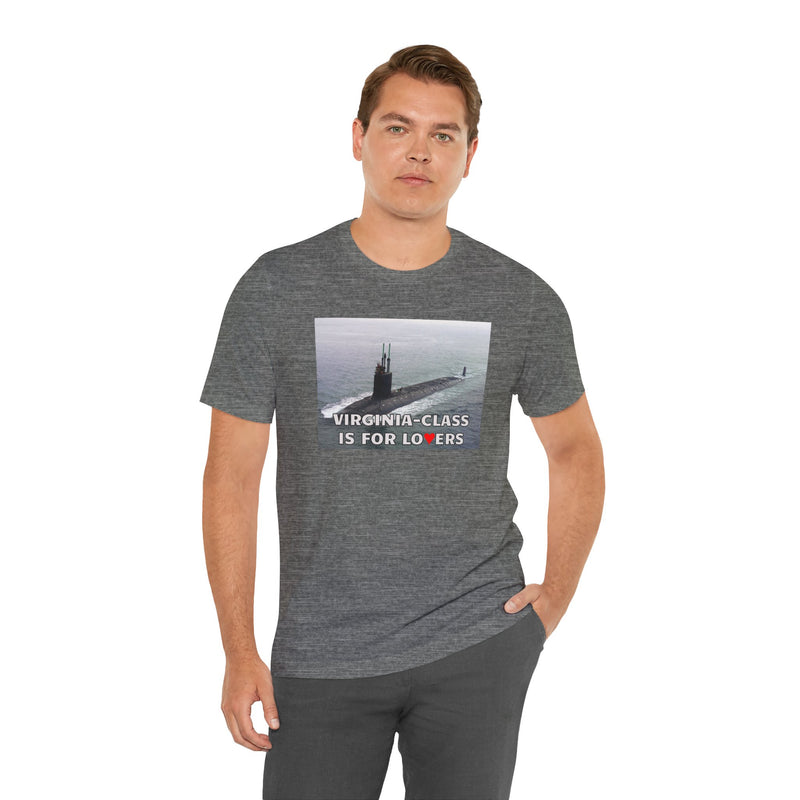 Funny Submarine Tee, Nautical Humor Shirt, Virginia-Class Submarine Gift, Unisex Graphic T-Shirt, Navy Life Apparel, Casual Wear