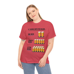 T-Shirt -  "A" School Math for Sailors Funny Beer Graphic Tee