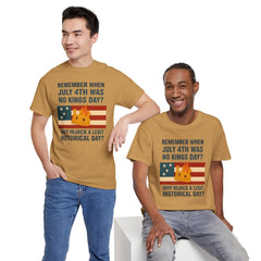 Patriotic Humor Tee, July 4th Shirt, Independence Day Apparel, Funny American T-Shirt, Meme Shirt, History Lovers Gift