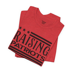 Raising Patriots Tee – Americana Stars & Stripes Family Pride T-Shirt