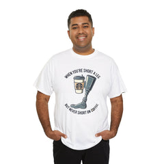 Amputee Coffee Humor - Unisex Heavy Cotton Tee