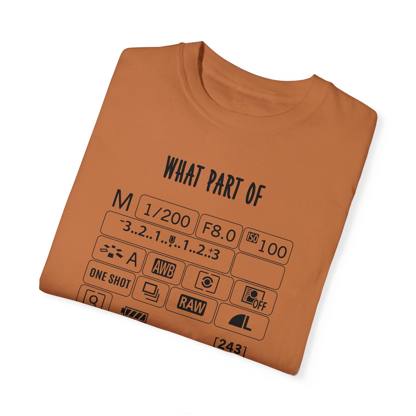 What Part of a Camera Display Don't You Understand, Comfort Colors Unisex Garment-Dyed T-shirt