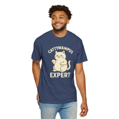 Cattywampus Expert T-Shirt | Funny Cat Tee, Gift for Cat Lovers, Cute Pet Shirt, Casual Wear, Unisex Apparel