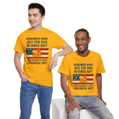 Patriotic Humor Tee, July 4th Shirt, Independence Day Apparel, Funny American T-Shirt, Meme Shirt, History Lovers Gift