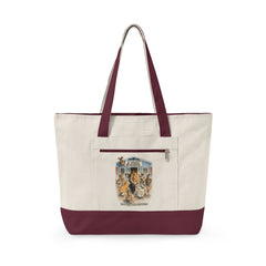 Who Let The Cats Out  Baldwin Harbor Animal Hospital Canvas Tote — Zippered Beach Bag for Cat Lovers