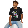 Mentor, Inspire, Educate, Coach, Share, Influence Encourage means Teacher Unisex Softstyle T-Shirt