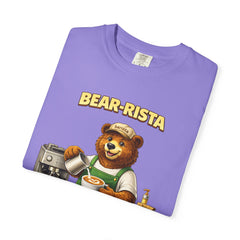 Bear‑Rista Coffee T‑Shirt — Cute Barista Bear Graphic Tee
