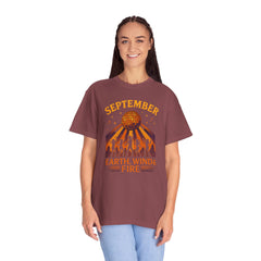 Earth, Wind & Fire Inspired Unisex T-Shirt, September Celebration Tee, Music Lover Gift, Vintage Style Top, Concert Shirt