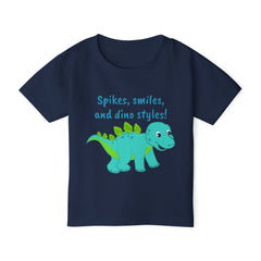 Spikes, Smiles and Dino Styles Graphic Toddler T Shirt