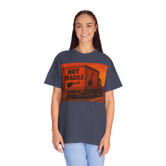 Not Fragile Unisex Garment-Dyed T-Shirt -BTO Inspired Vintage Guitar Graphic Tee