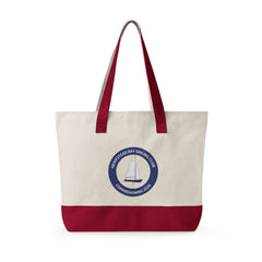 Hempstead Bay Sailing Club Commencement 2026 Canvas Tote Bag — Nautical Sailboat Club Zippered Tote