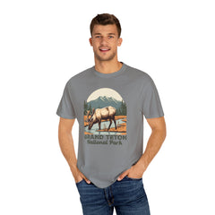 Grand Teton National Park Graphic, Comfort Colors Soft Relaxed Fit Unisex Garment-Dyed T-shirt