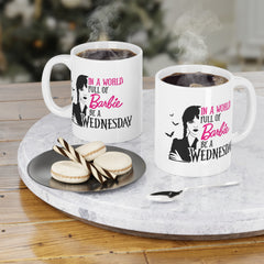 Wednesday Addams - Ceramic Mugs (11oz\15oz\20oz) | Pop Culture | Addams Family | Fan Gift | Gift For Her | Gothic Style Mug | Creepy Comedy