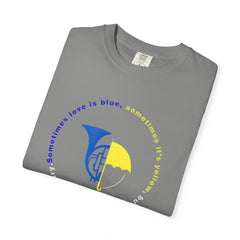 Blue French Horn & Yellow Umbrella T-Shirt — HIMYM Fan Tee